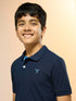 Boys Solid Slim Fit Polo Sports T-shirt with MATPIQ