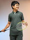 Boys Solid Slim Fit Polo Sports T-shirt with MATPIQ