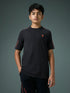 Boys Solid Slim Fit Round Neck Sports T-shirt with COTFLEX
