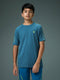 Boys Solid Slim Fit Round Neck Sports T-shirt with COTFLEX