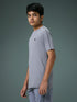 Boys Solid Slim Fit Round Neck Sports T-shirt with COTFLEX