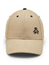 Brushed Cotton Twill Beige Unisex Cap