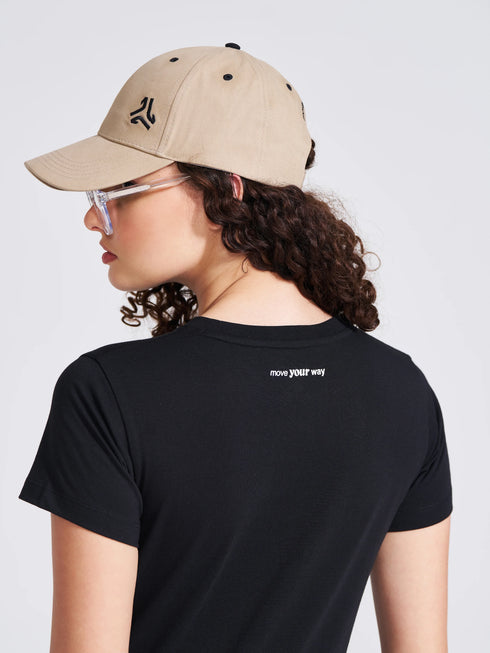 Brushed Cotton Twill Beige Unisex Cap