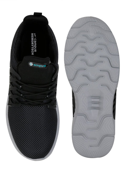 BELGIUM PLUS Black Men's Running Shoes