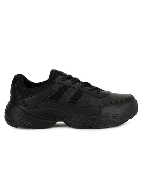 BINGO-151S Black Child School Shoes