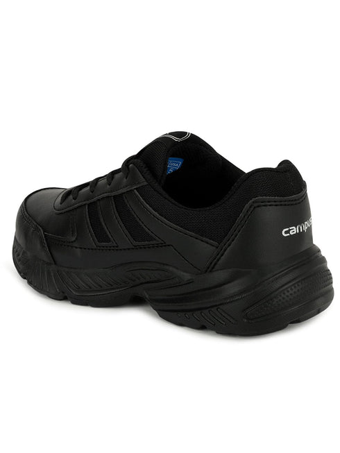 BINGO-151S Black Child School Shoes