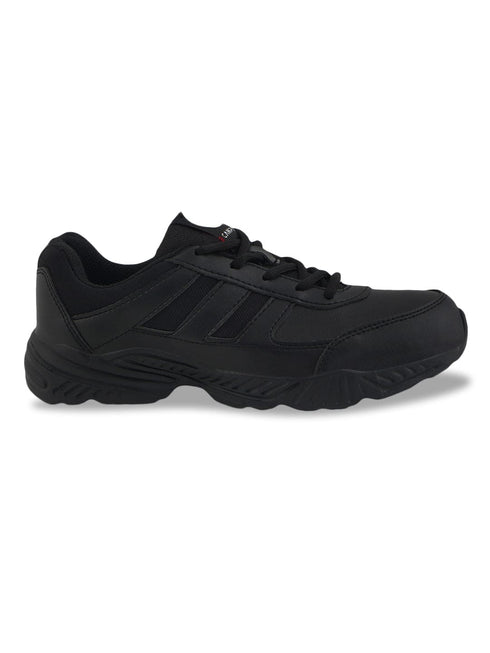 BINGO-151A Black Child School Shoes