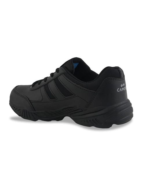 BINGO-151A Black Child School Shoes