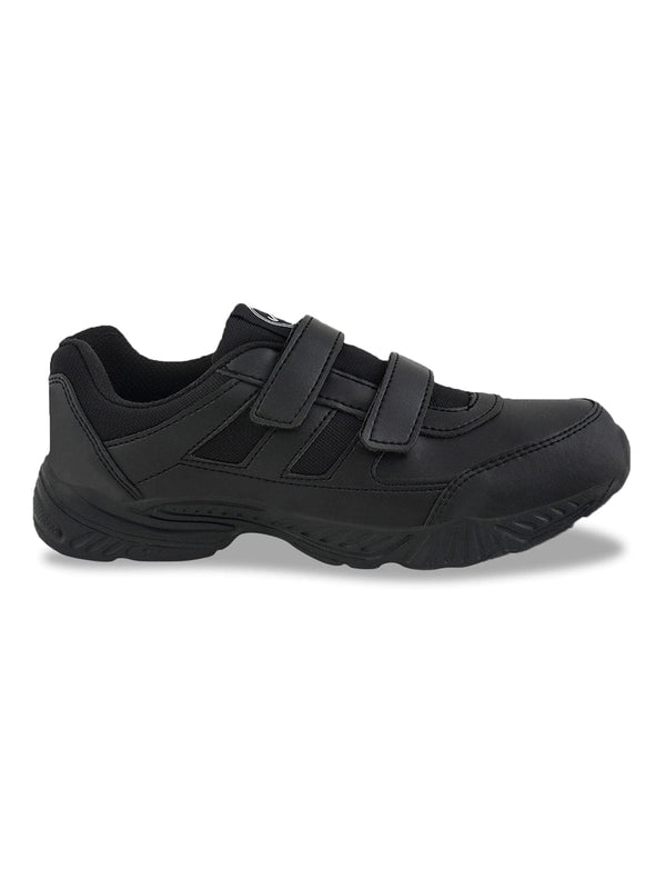 BINGO-151VA Black Boys School Shoes