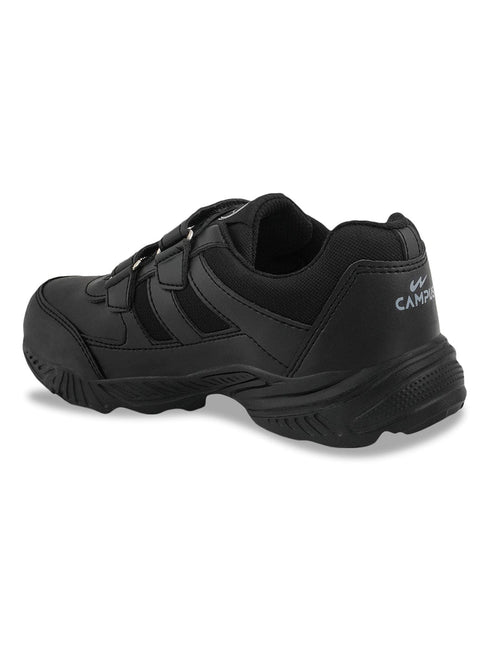 BINGO-151VA Black Boys School Shoes