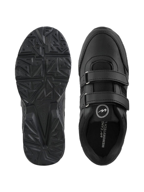 BINGO-151VA Black Boys School Shoes