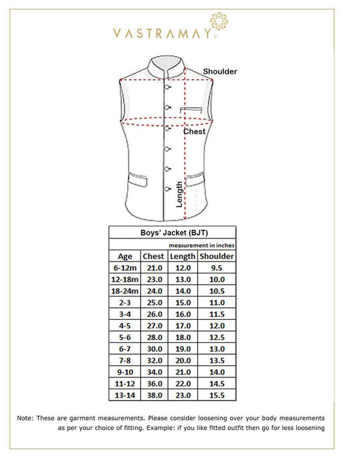 Boys' Brown Silk Blend Nehru Jackets