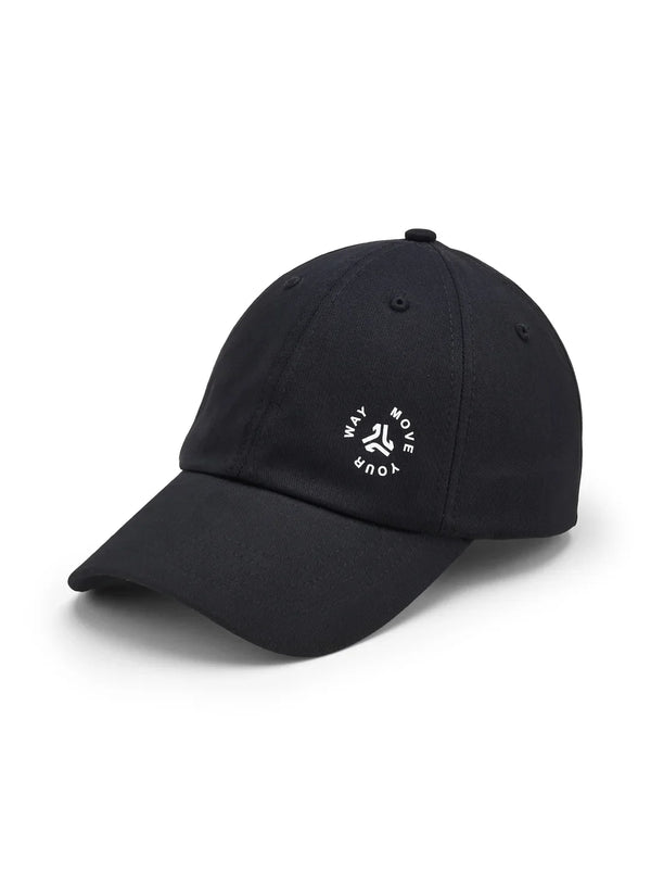 Unstructured Cotton Twill Black Unisex Cap