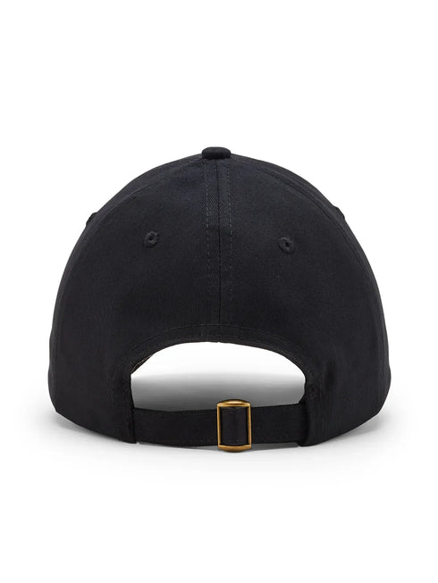 Unstructured Cotton Twill Black Unisex Cap