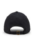 Unstructured Cotton Twill Black Unisex Cap