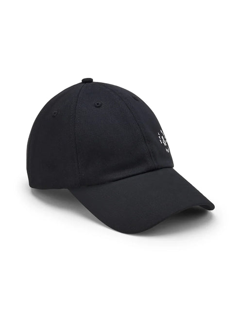 Unstructured Cotton Twill Black Unisex Cap