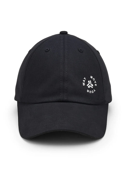 Unstructured Cotton Twill Black Unisex Cap