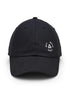 Unstructured Cotton Twill Black Unisex Cap