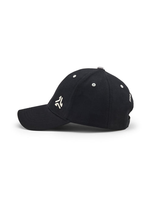 Brushed Cotton Twill Black Unisex Cap