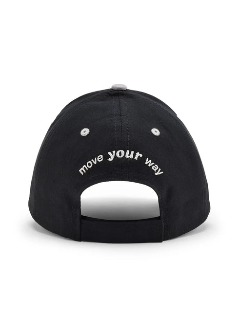 Brushed Cotton Twill Black Unisex Cap