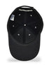 Brushed Cotton Twill Black Unisex Cap