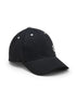 Brushed Cotton Twill Black Unisex Cap