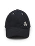 Brushed Cotton Twill Black Unisex Cap
