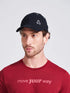 Brushed Cotton Twill Black Unisex Cap
