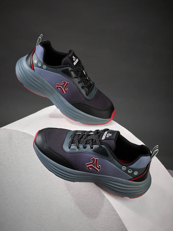 BORNE C Black Child Running Shoes