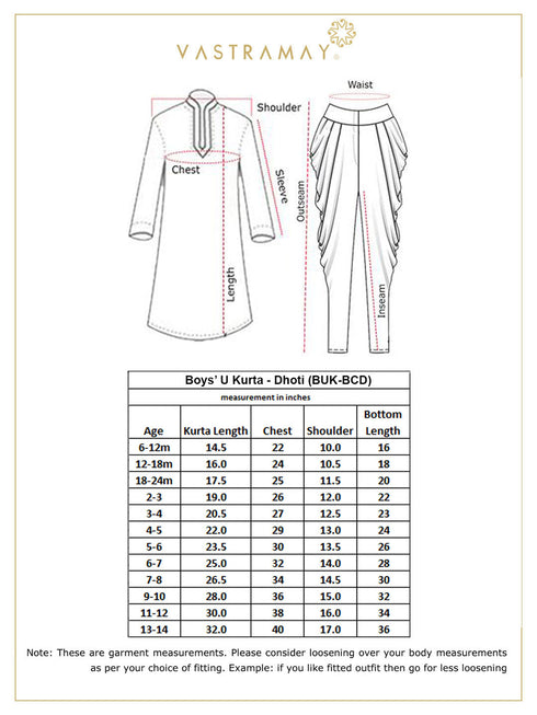 Boys' Black Cotton Silk Blend Kurta and Dhoti Pant Set