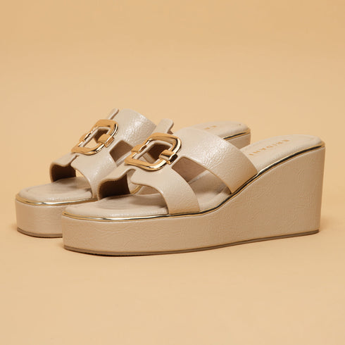 Beatrix Buckle Wedges