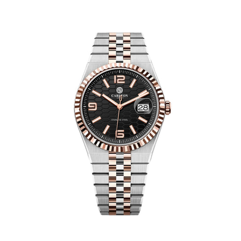 Carlton London Men Rover Black Analog Watch CL-ROVER-SRGBLK