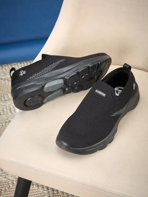 CABRO Black Men's Walking Shoes
