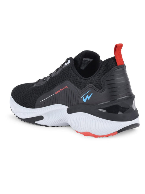 CAMP-HUSTUN Black Men's Running Shoes