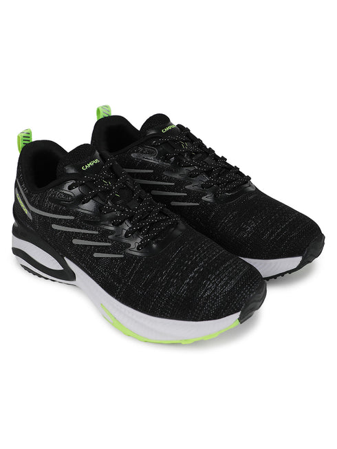 CAMP-SPUNKY Black Men's Running Shoes