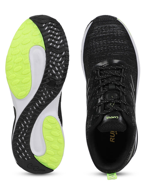 CAMP-SPUNKY Black Men's Running Shoes