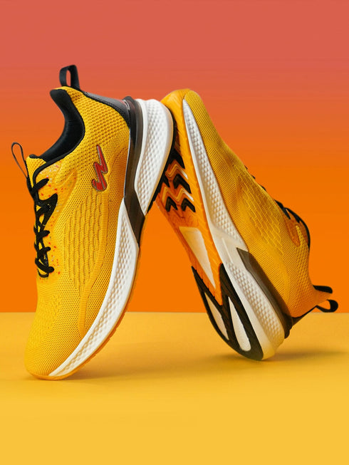 CAMP BONZAI Yellow Men's Running Shoes