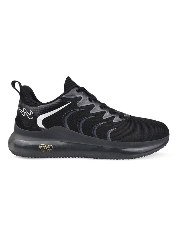 CAMP BROOM Black Men's Running Shoes