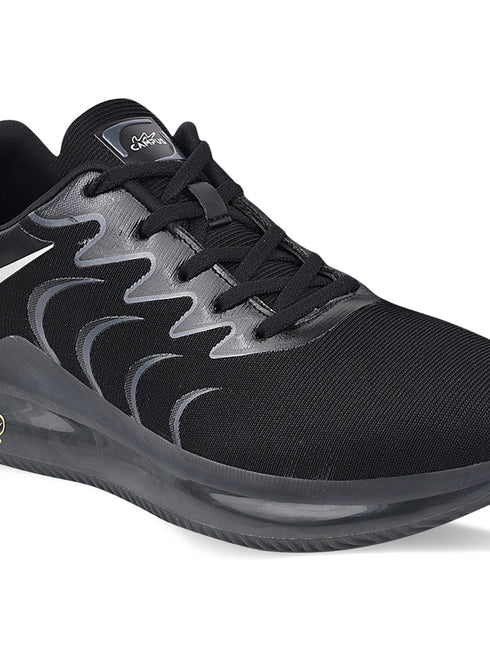 CAMP BROOM Black Men's Running Shoes