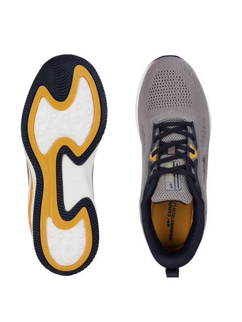 CAMP ERIK Grey Men's Running Shoes