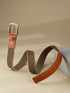 Web Braided Tan Unisex Belt
