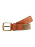 Web Braided Tan Unisex Belt