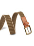 Web Braided Tan Unisex Belt