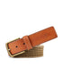 Web Braided Tan Unisex Belt
