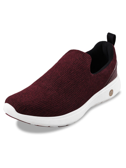 CAMP WAY Maroon Men's Walking Shoes
