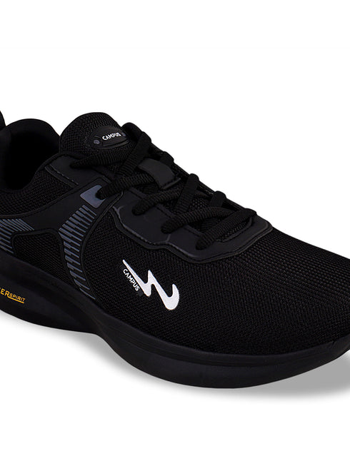 CARLO Black Men's Running Shoes