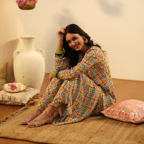 Amber Embellished Flats