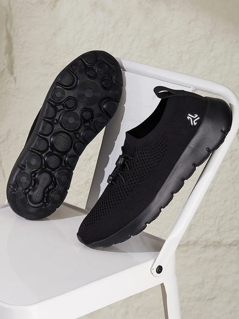 CELEB Black Men's Walking Shoes