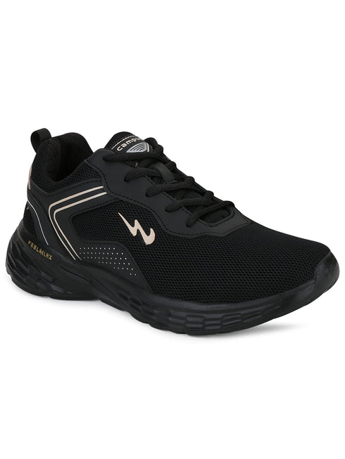 KOSMO PRO Black Men's Running Shoes