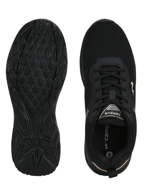 KOSMO PRO Black Men's Running Shoes